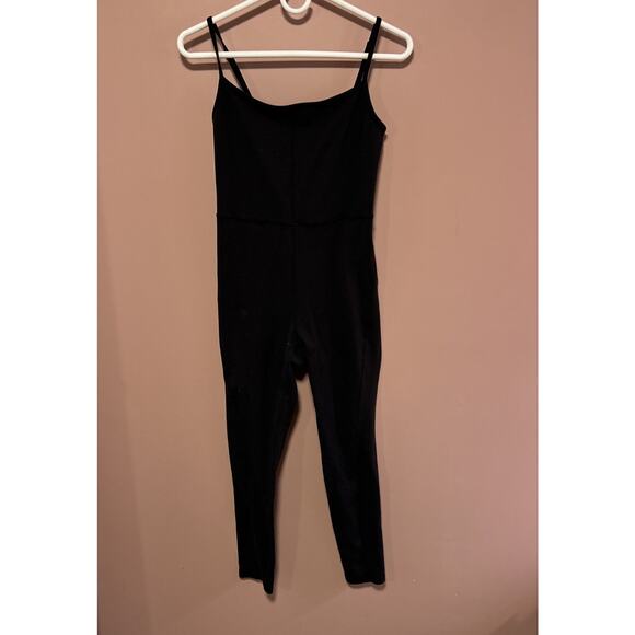 Aritzia Wilfred Free Divinity Jumpsuit Womens Size Medium Black Skinny Jumper - Picture 1 of 6